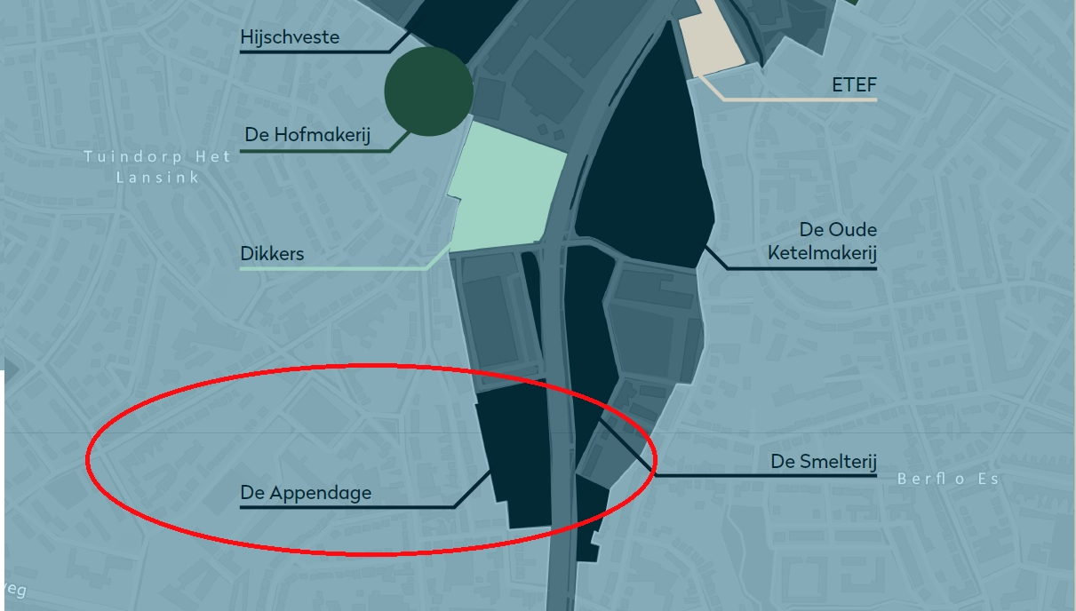 Woningen en appartementen op De Appendage