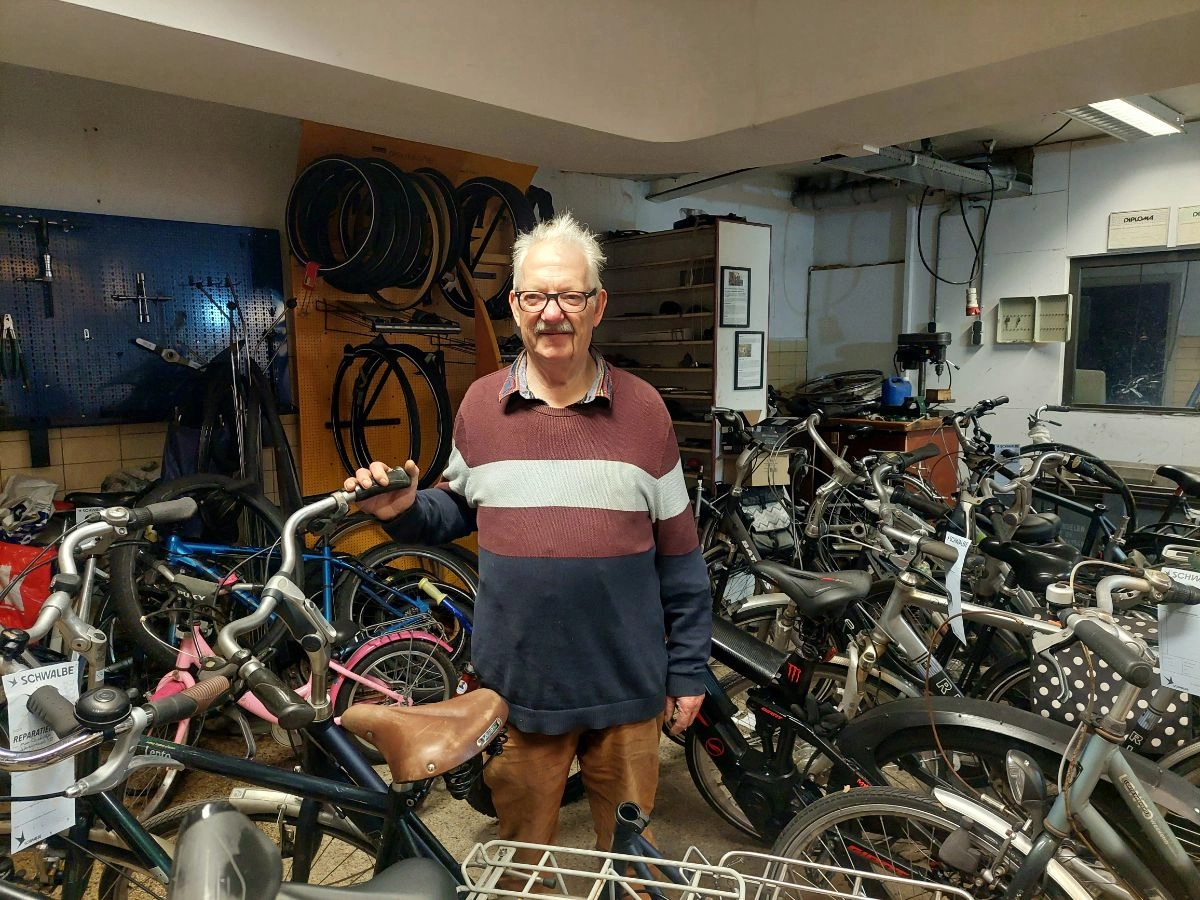 Dit is het verhaal van fietsenmaker Wim (73) van het ’t Keldertje in de Hazemeijer-fabriek